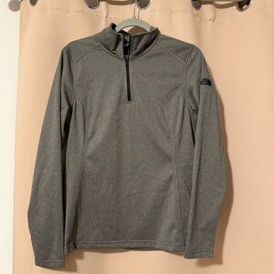 Gray Quarter-Zip Pullover